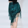 thumbnail image 4 of MELDVDIB Womens Sequined Skirts Elastic Waisted Fringe Skirts Summer Elegant Flared Fashion Casual Light Weight Mini Skirts, 4 of 5