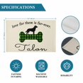 thumbnail image 6 of Green Black Buffalo Checkered Placemats Set of 6, Bones Cute Dogs Pets Placemats for Dining Table, Place Mats for Kitchen Tabletop, Waterproof Wipeable Dining Table Mats Set, 6 of 9