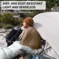 thumbnail image 2 of Forro para saco de dormir Naturehike, ultraligero y lavable, ZY20, color marrón, 2 of 7