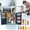 B, variant on Kitchen Toy Kids Play Mini Refrigerator Double Door Smart Home Appliances Educational for Boys Girls