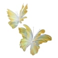 thumbnail image 2 of 2 mariposas artificiales gigantes decorativas, ligeras, para fotos de bodas. Amarillo, 2 of 9