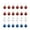 red blue white, variant on 4th of July Ornaments 24Pc Glitter Ball Patriotic Ornaments with Hooks Shatterproof Hanging Decorative Spheres for Independence Day Decorations Red Blue White