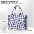 thumbnail image 3 of Large Capacity Tote Bag,Pioneer Flower Floral Print Pattern Handbag Fashion Luxury Tote Bag,15.7"x13"x 5.1" Inches,Laptop Compatible, 3 of 6
