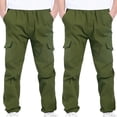 thumbnail image 2 of Vibrex Cargo Pants for Kids 4-13Years 2PC Boys And Childrens Sports Cargo Pants Stretch Elastic Waist School Kids Twill Joggers For 4-13Years Elastic Waist Casual Jogging Trousers, 2 of 9