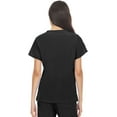 thumbnail image 2 of Hey Collection Scrubs 4-Way Stretch V-Neck Medical Scrub Top with Princess Seam, Black, XL, 2 of 4