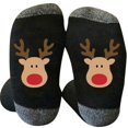 thumbnail image 2 of Ikohbadg Christmas Winter Cotton Socks, Men and Women Color Blocking Stockings, Breathable Novelty Socks for Gifts, Happy Christmas Themed Socks, One Size Fancy Festive Socks, 2 of 3