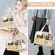thumbnail image 5 of Bolsa de maquillaje izuzta Preppy Clear Baby impermeable de nailon beige, 5 of 9