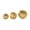 Gold Diamond Abstract Round S/3 5", 4", 3"H, variant on DecMode Gold 5" Abstract Resin Orbs & Vase Filler with Varying Sizes (3 Count)