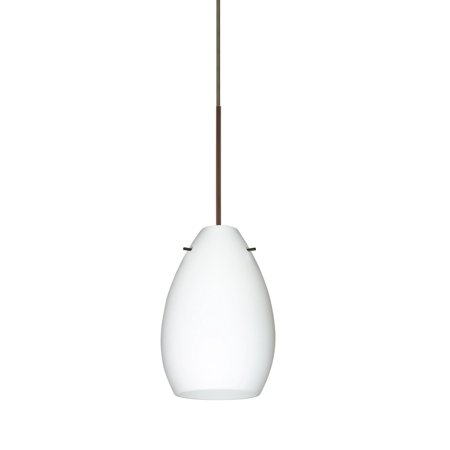 

Besa Lighting 1Xt-171307-Led Pera 1 Light Led Cord-Hung Mini Pendant - Bronze