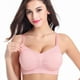 thumbnail image 3 of Sujetador de lactancia para mujeres embarazadas sin aro de acero, con hebilla frontal y sin costuras, de talla grande, con ajuste de alimentación, sujetador de lactancia posparto fruncido, ropa, 3 of 6