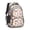 Fireman and Elephant, variant on Fireman and Bunting White Pattern Backpack for School, Cute School Bag with Adjustable Shoulder Straps and Padded Back, 16.9"x12.6"x5.9"
