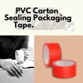 thumbnail image 4 of PSBM PVC Red Carton Packaging Tape 1.88 Inch x 55 Yards 72 Rolls 2.3 Mil Ideal For Storage And Shipping Application, 4 of 7