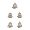 thumbnail image 3 of pitrice Velvet Backpack Solid Color Polyester Lining Easy Matching for Zipper Student Girls University Schoolbag Birthday Gift Khaki 5Set, 3 of 6