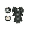 thumbnail image 3 of INSPIRE CHIC Women's Bow Ties Polka Dots Ribbon Shirt Collar Decoration Brooch Pin Black, 3 of 4