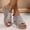 Silver, variant on Sandals Women Spring and Summer New Fish Mouth Glitter Beach Thick Bottom Elastic Set Foot with Wedge Sandals Sandals for Birthday Gifts for Women