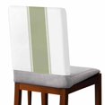 thumbnail image 2 of Sage Green Striped Chair Back Covers, Removable Chair Covers for Dining Chairs Set of 4, Washable Chairs Slipcovers Back Seat Protector for Wedding Party 19"x20", 2 of 9