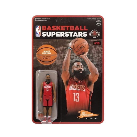 Figura Super7 Reaction Nba Houston Rockets James Harden