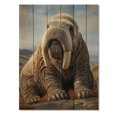 thumbnail image 3 of Designart "The Majestic Ivory of the Walrus" Animals Print on Natural Pine Wood, 3 of 5