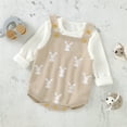 thumbnail image 4 of EnJoCho Baby Kids Outfit Baby Girls Boys Easter Bunny Crochet Knit Sweater Romper Bodysuit Little & Big Kids Trendy Clothing for Home School, 4 of 4
