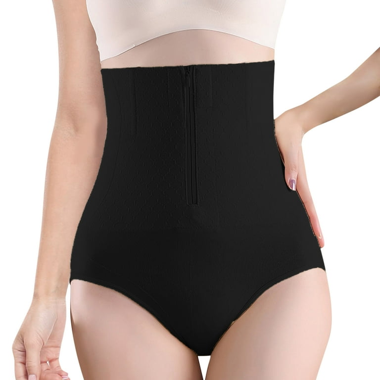 YiHWEI Female Short Plus Size Lingerie Women High Waist Seamless Underwear  Belly Controlling Lifting Cotton Underwear L 