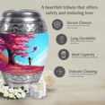 thumbnail image 7 of Cremation Urns Cherry Blossom - Blue Urn for Ashes for Women - Human Urns for Ashes Adult Female - 10 Inch Large Urn for Grandma, 7 of 7