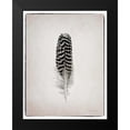 thumbnail image 2 of Van Swearingen, Debra 20x24 Black Modern Framed Museum Art Print Titled - Feather I BW, 2 of 5