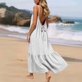 thumbnail image 3 of LIaqionyy Women's Maxi Dress Boho Adjustable Spaghetti Strap Beach Long Dresses Flowy Casual Sleeveless Sundress, 3 of 7