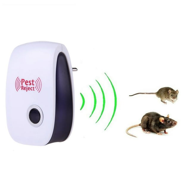 Repelente electrónico de plagas con enchufe europeo, repelente ultrasónico de ratas y mosquitos
