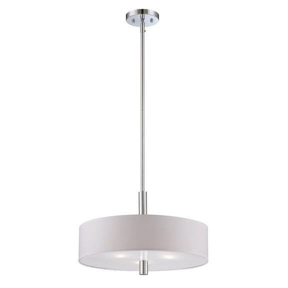 Cordova 100-Watt 3-Light Chrome Pendant