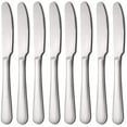 thumbnail image 1 of Juego de cuchillos para mantequilla de 8 cuchillos para cena, esparcidor de mantequilla, cubiertos de acero inoxidable, cuchillo de mesa para postre y bistec, 9,05'' Ormromra CQ327, 1 of 8