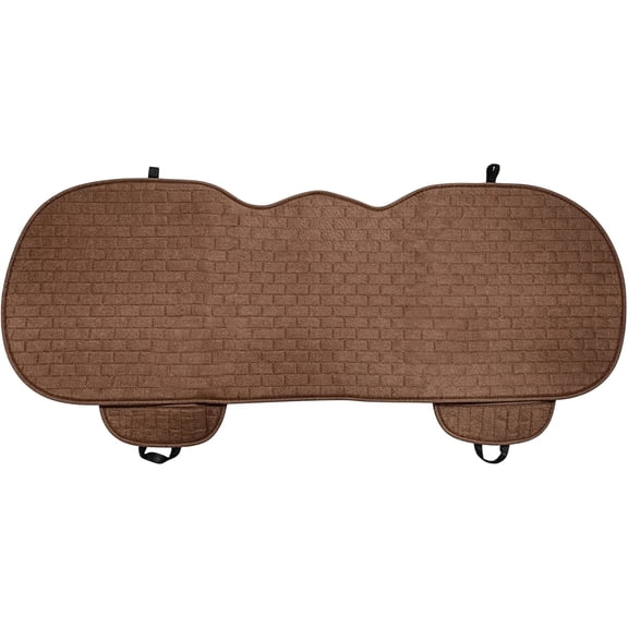 Car Rear Seat Cushion Pad, Fabric Bench Cover For Back Seat, Non- Vehicle Seat Protector For Daily Use,Brown - 133Cm