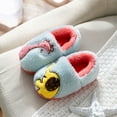 thumbnail image 2 of Hessimy Boys Girls Cozy House Slippers Warm Plush Winter Cotton Slipper Kids Cute Dinosaur Indoor Shoes Non-Slip Toddler Slippers Kids Slippers Cow Slippers House Slippers (Light Blue,10), 2 of 5