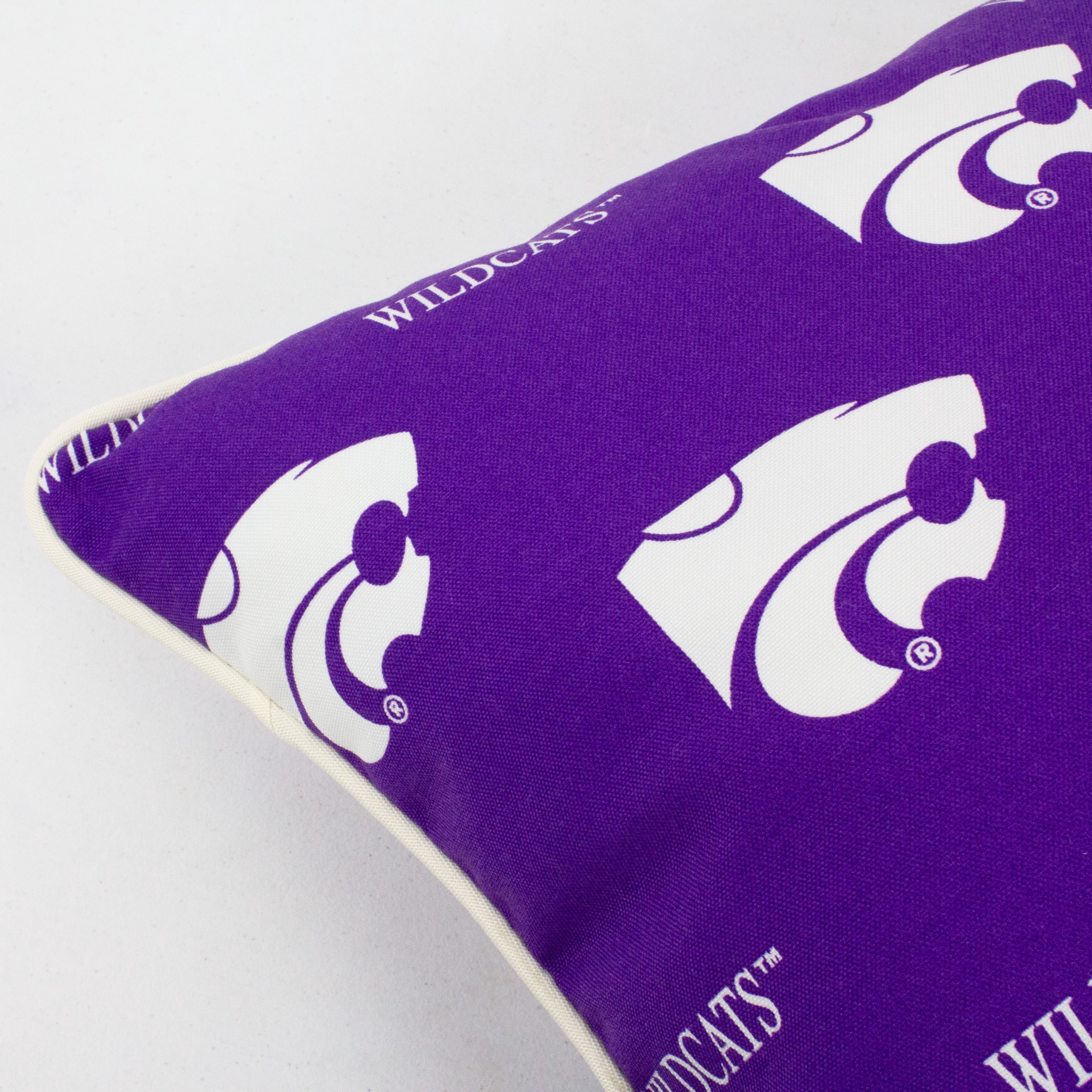 Kansas State Wildcats College Covers Indoor or Outdoor Decorative Pillow Pair, 16 in x 16 in
