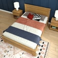 thumbnail image 6 of K/D Queen Bed Panel 7 slats w/ metal support bar, Pecan, 6 of 9