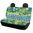 thumbnail image 2 of Uourmeti Tropical Flower Leaf Print Car Seat Covers Full Set Lightweight Seat Protection Cover Easy to Install Polyester Car Seat Cover Sets Fit for Truck Cars, 2 of 10
