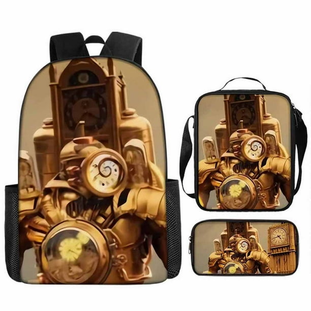 Pack de 3 relojes tipo mochila Titans para niños, escuela, tela Oxford