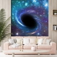 thumbnail image 3 of Idea4wall 3pcs Wormhole In Space Stick Wallpaper Removable Wall Murals Large Wall Stickers for Home Decoration, 96"x72", 3 of 5