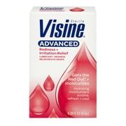 (4 pack) (4 Pack) Visine Advanced Relief Lubricant/Redness Reliever Eye Drops, .28 oz