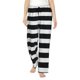 thumbnail image 1 of Balery Black And White Stripes Pantalones de pijama para mujer, pijamas ultraligeros, pantalones de estar por casa-Small, 1 of 6