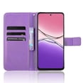 thumbnail image 3 of Compatible with Oppo A5 Pro 5G Phone Case PU Leather Diamond Texture Wallet Phone Case - Purple, 3 of 5