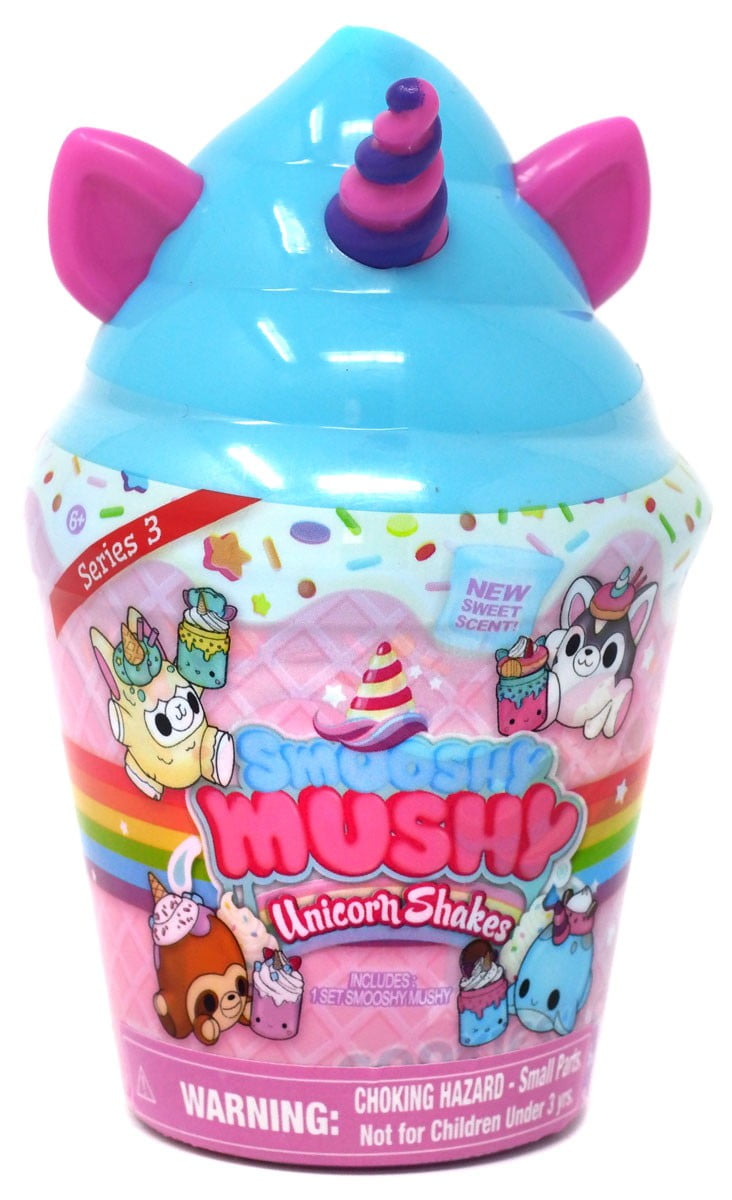 Smooshy Mushy Surprise Unicorn Shake Series 3 Lot Of 5 Pink Blue New