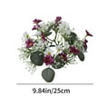 thumbnail image 3 of Guozer Candle Rings For Pillars 1PCS Mini Fall Wreath Table Centerpieces For Dining Room Fall Decorations Indoor Candle Holders Decorative Wreath, 3 of 6