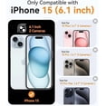 thumbnail image 2 of Funda Magnética para iPhone 15, Cubierta Mate Translúcida a Prueba de Golpes - Azul Profundo, 2 of 7