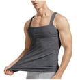 thumbnail image 3 of Tank Tops Men Qiggri Men Fashion Casual Solid Color Close Fitting Sleeveless Sports Tank Top Blouse, 3 of 4