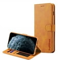 thumbnail image 1 of Apple iPhone 11 Pro Brown Genuine SupRShield Wallet Leather Flip Stand Magnetic Case Cover, 1 of 2