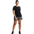 thumbnail image 2 of Under Armour Women's Play Up 3.0 3\&q; Shorts (Black, 1X), 2 of 3