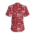 thumbnail image 3 of Uemuo Ho Funny Christmas Printed Women's Classic V-Neck T-Shirt - Soft, Breathable, Moisture-Wicking, Perfect for Casual, Office, Travel, and Everyday Wear-Small, 3 of 5