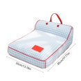 thumbnail image 3 of Cojn Para Mascotas Con Relleno De Espuma Suave, Funda Extrable Y Lavable, Diseo Ergonmico, Ideal Para Viajes En Coche, Soporte Cmodo, Material Sinttico Duradero, Ajuste Universal, UKHBMC, 3 of 6