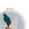 thumbnail image 7 of Punch Embroidery Starter Kits Punch Tool Threader Fabric Embroidery Hoop Yarn Rug Punch Planter, 7 of 7