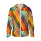 thumbnail image 1 of Balery Abstract Watercolors Tartan Sudadera ligera de manga larga con capucha y protección solar UPF 50+ para hombre y mujer, ideal para pesca y running-X-Large, 1 of 7